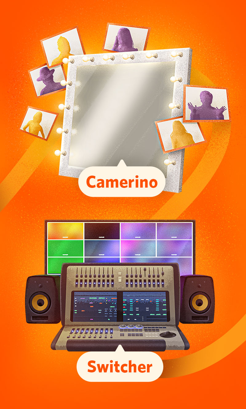 Camerino y Switcher